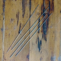 Stainless steel rods to use as ribs.